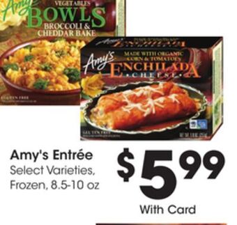 Ralphs Amy's entrée offer