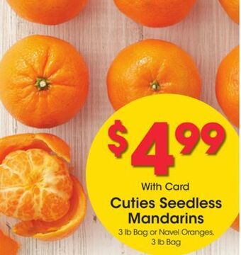 Ralphs Cuties seedless mandarins offer
