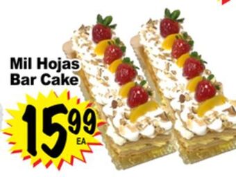 Superior Grocers Mil hojas bar cake offer