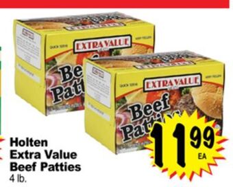 Superior Grocers Holten extra value beef patties offer