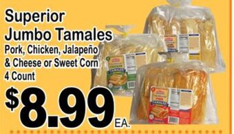 Superior Grocers Superior jumbo tamales offer