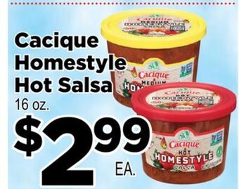 Superior Grocers Cacique homestyle hot salsa offer