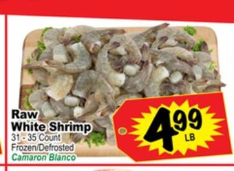 Superior Grocers Raw white shrimp offer