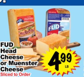 Superior Grocers Fud head cheese or muenster cheese offer