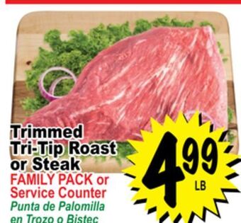 Superior Grocers Trimmed tri-tip roast or steak offer