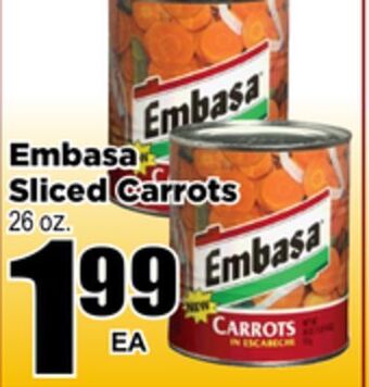 Superior Grocers Embasa sliced carrots offer