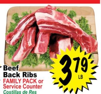 Superior Grocers Beef back ribs offer