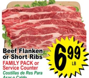 Superior Grocers Beef flanken or short ribs offer