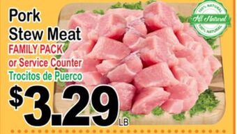 Superior Grocers Pork stew meat offer