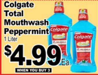 Superior Grocers Colgate total mouthwash peppermint offer