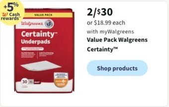 Walgreens Value pack walgreens certainty offer
