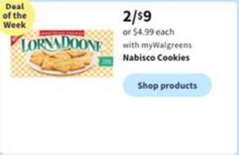 Walgreens Nabisco cookies offer