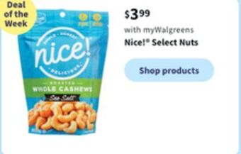 Walgreens Nice! select nuts offer