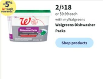 Walgreens Walgreens dishwasher packs offer