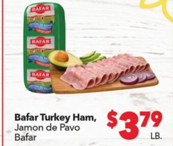 Vallarta Supermarkets Bafar turkey ham/jamon de pavo offer
