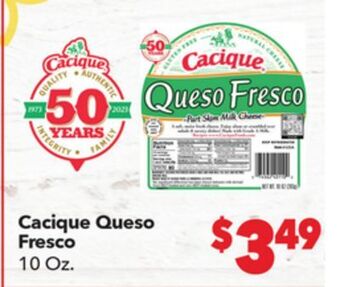 Vallarta Supermarkets Cacique queso fresco offer