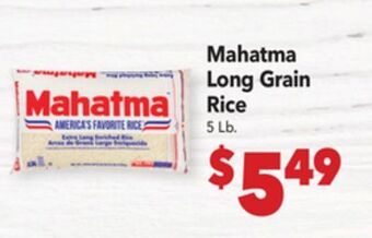 Vallarta Supermarkets Mahatma long grain rice offer