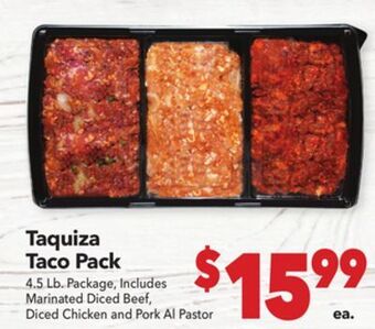Vallarta Supermarkets Taquiza taco pack offer