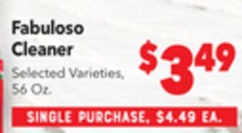 Vallarta Supermarkets Fabuloso cleaner offer
