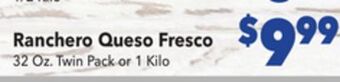 Vallarta Supermarkets Ranchero queso fresco offer