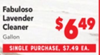 Vallarta Supermarkets Fabuloso lavender cleaner offer