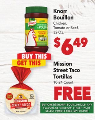 Vallarta Supermarkets Knorr bouillon offer