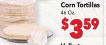 Vallarta Supermarkets Vallarta corn tortillas offer