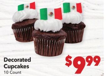 Vallarta Supermarkets Decorated cupcakes offer