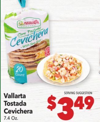 Vallarta Supermarkets Vallarta tostada cevichera offer