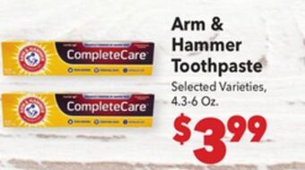 Vallarta Supermarkets Arm & hammer toothpaste offer