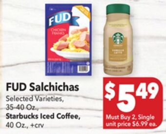 Vallarta Supermarkets Fud salchichas offer