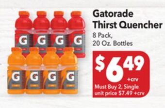 Vallarta Supermarkets Gatorade thirst quencher offer