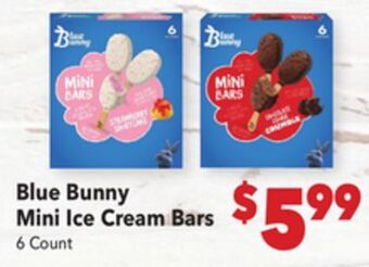 Vallarta Supermarkets Blue bunny mini ice cream bars offer