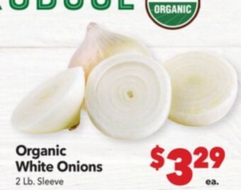 Vallarta Supermarkets Organic white onions offer