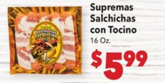 Vallarta Supermarkets Supremas salchichas con tocino offer