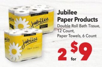 Vallarta Supermarkets Jubilee paper products offer