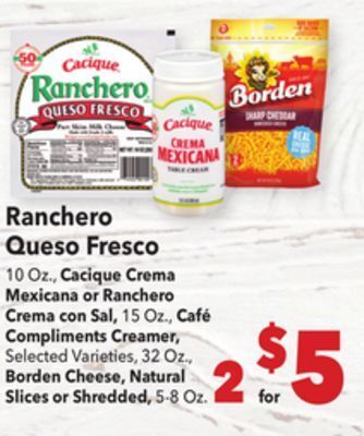 Vallarta Supermarkets Ranchero queso fresco offer