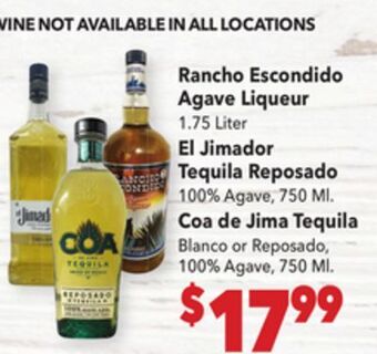 Vallarta Supermarkets Rancho escondido agave liqueur offer