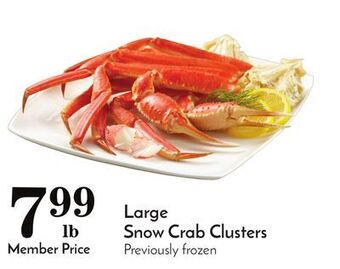 Pavilions Large snow crab clusters offer