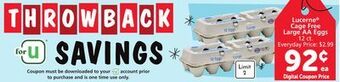 Pavilions Lucerne cage free large aa eggs offer