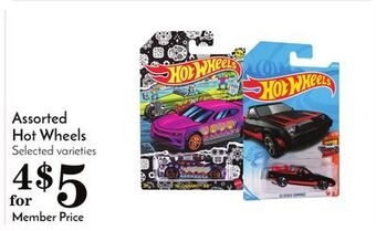 Pavilions Assorted hot wheels offer