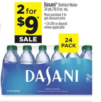 Dollar General Dasani bottled water offer