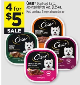 Dollar General Cesar dog food3 offer