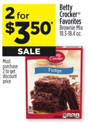 Dollar General Betty crocker favorites brownie mix offer