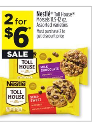Dollar General Nestle toll house morsels offer