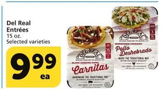 Albertsons Del real entrées offer
