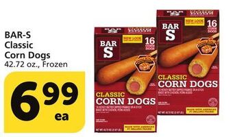 Albertsons Bar-s classic corn dogs offer