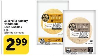 Albertsons La tortilla factory handmade corn tortillas offer