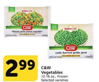 Albertsons C&w vegetables offer