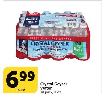 Albertsons Crystal geyser water offer